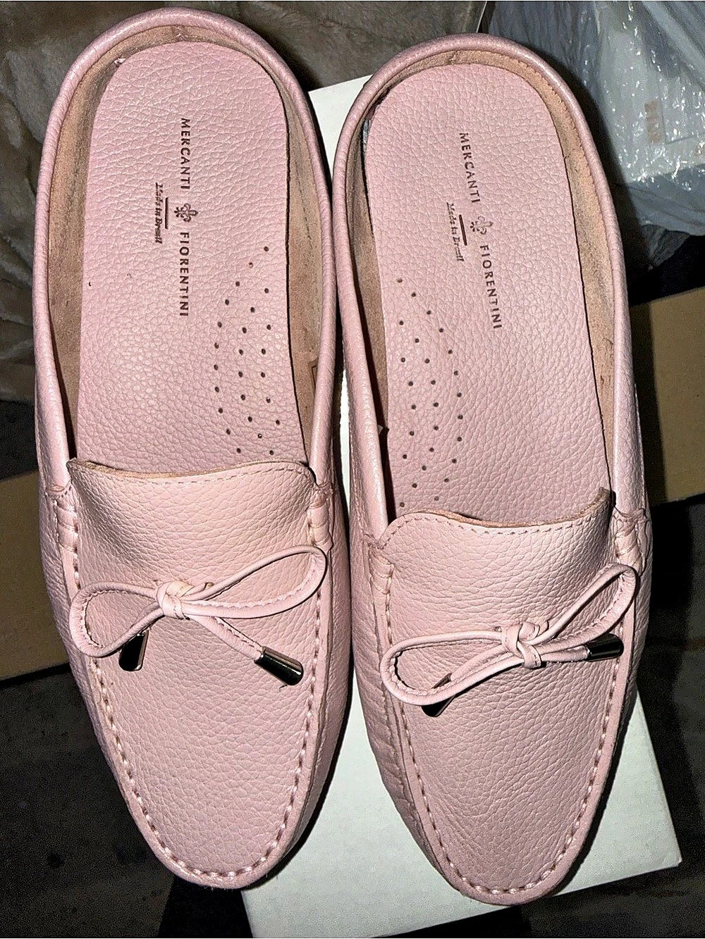 Mercanti Fiorentini Bow Moc Mule in Pink US 9.5
